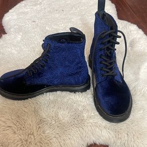 Women’s Blue Velvet Dr. Martens